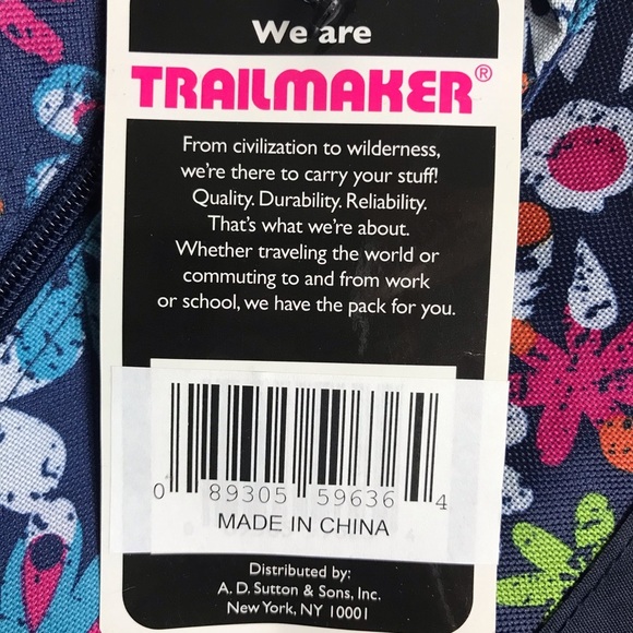 NWT TrailMaker Classic Backpack - “Flower Power” - Picture 2 of 11
